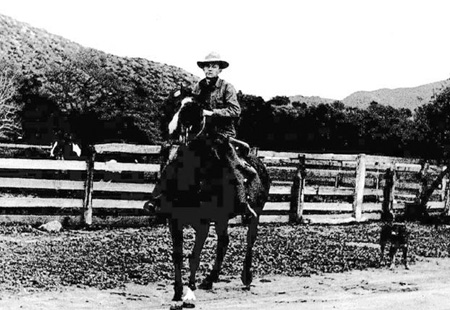 John ("Jack") V. Crawford on horseback